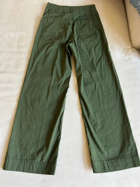 Anthropologie Maeve The Colette Crop Wide-Leg high-rise Pants size 28 Petite - Picture 5 of 11